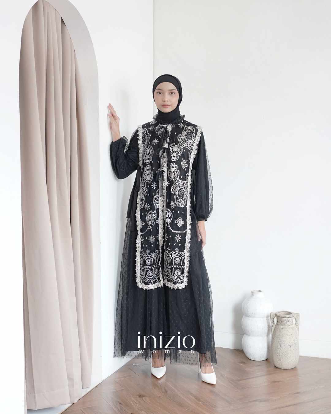 Rahma Tunic Black dress