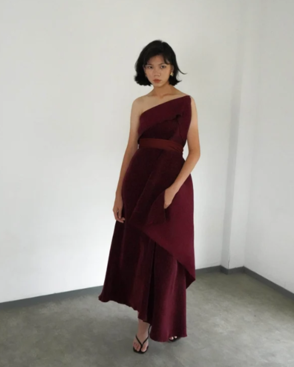 Gema Maroon Dress