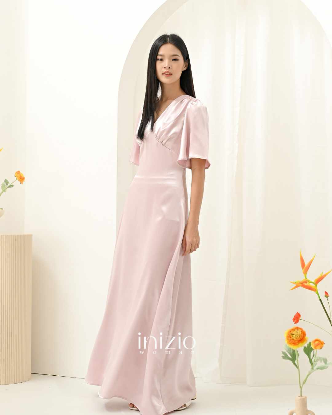 Leila Maxi dress in Pink