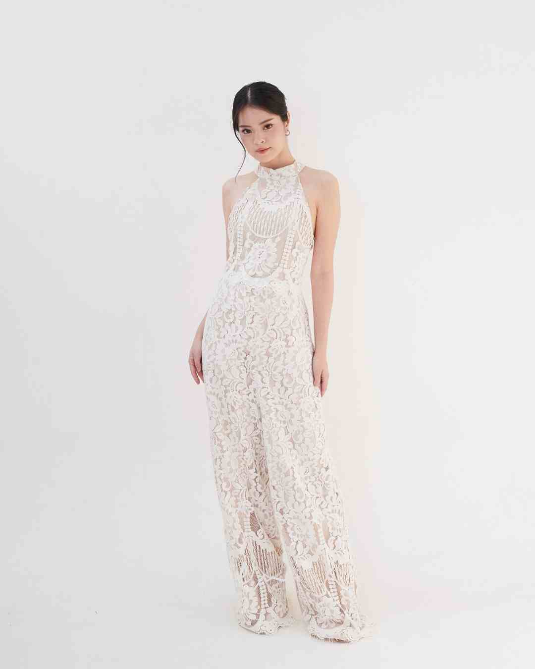 Berlin White Lace jumpsuit