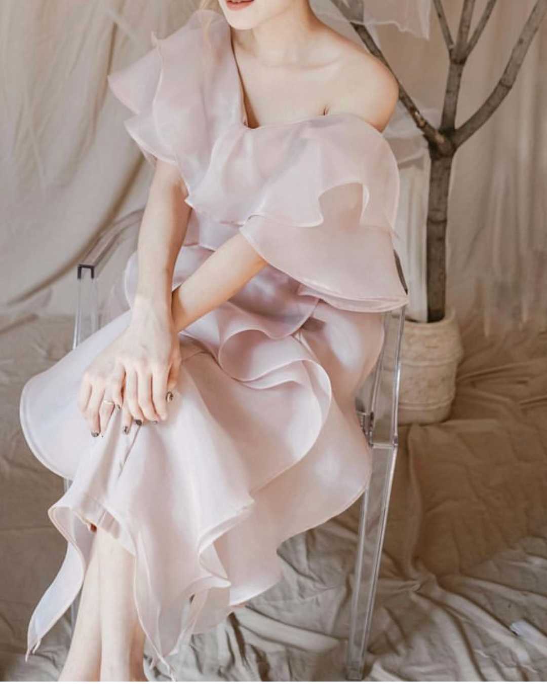 Brisa dress in Nude Pink