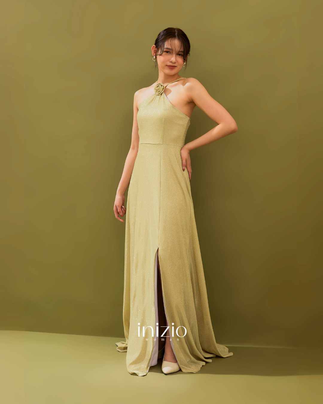 Agni Glam dress in Gold